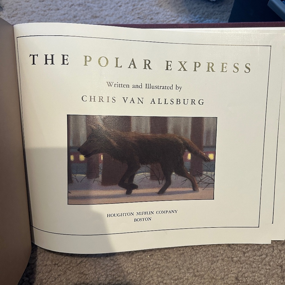 The Polar Express by Chris Van Allsburg Hardcover without dust jacket